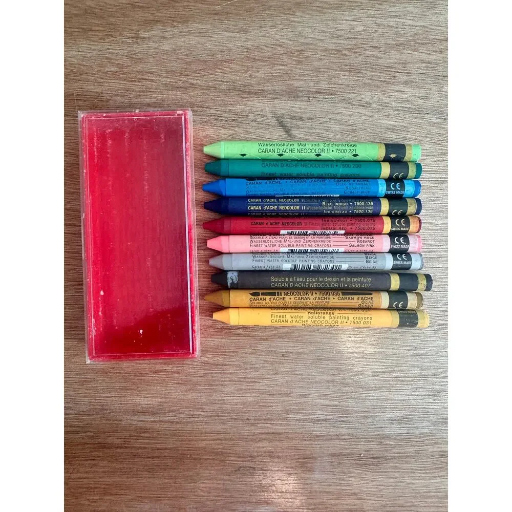 10 NEW Caran d’Ache Neocolor II Water Soluble Crayons - Picture 2 of 3